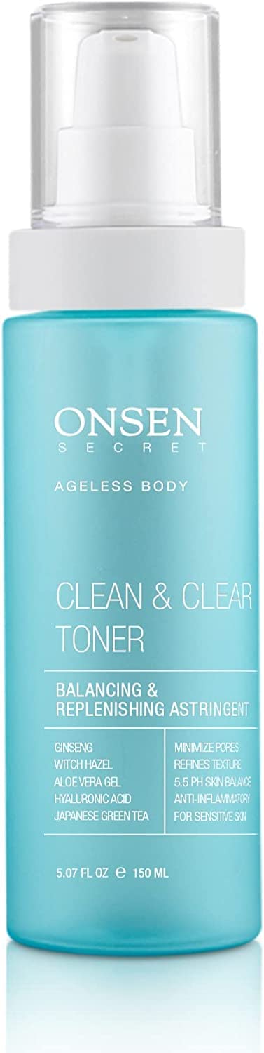 Onsen Secret Japanese Aloe Vera Face Wash - Premium Nightly Facial Cleanser for Makeup Removal, Heals Dry & Sensitive Skin, Hyaluronic Acid, Curry Leaf Oil, Vitamin C & E, Gel Cleanser