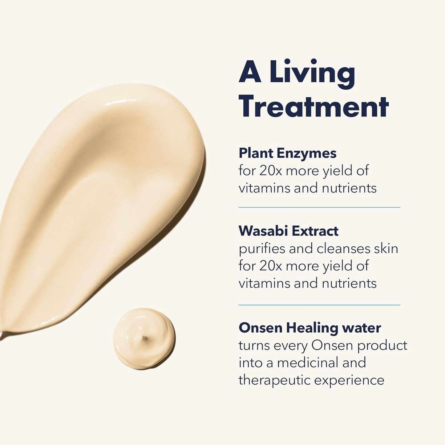Onsen Japanese Anti Aging Hand Cream - Firming Hand Lotion Features Pagoda Flower Enzyme, Wasabi Extract Infusion, Hyaluronic Acid, and Shea Butter, for Clarified and Moisture Rich Skin (4.5 Oz)