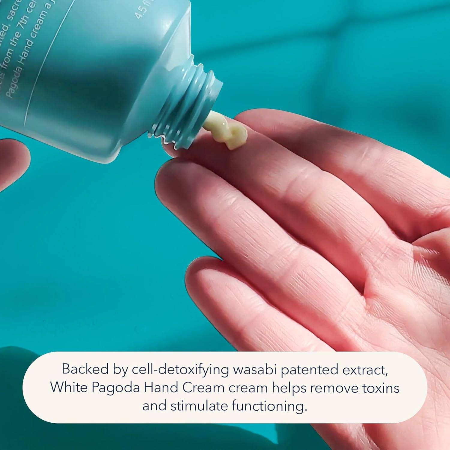 Onsen Japanese Anti Aging Hand Cream - Firming Hand Lotion Features Pagoda Flower Enzyme, Wasabi Extract Infusion, Hyaluronic Acid, and Shea Butter, for Clarified and Moisture Rich Skin (4.5 Oz)